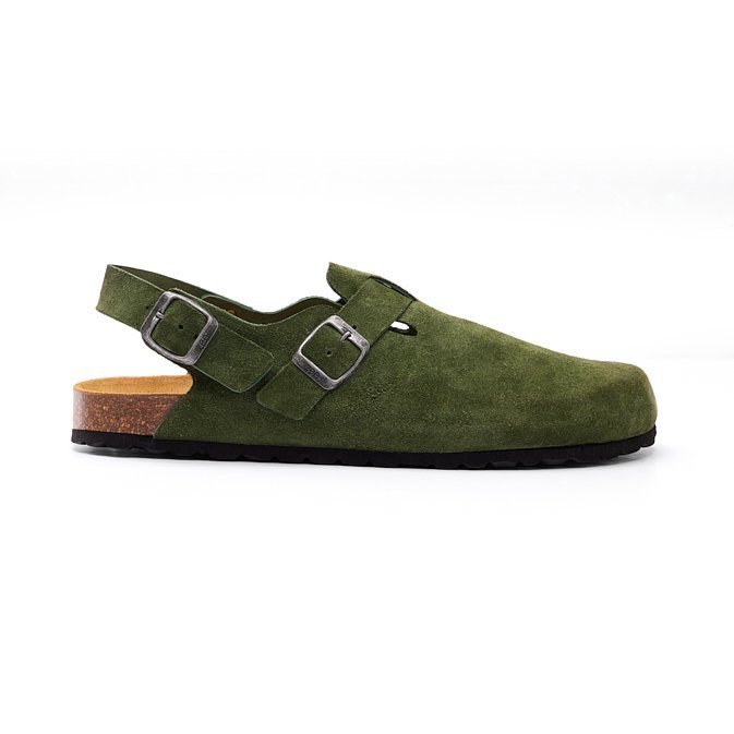 CALIDA-SANDAL-GREEN-SUEDE-3 CALIDA-SANDAL - GREEN-SUEDE - Image 1